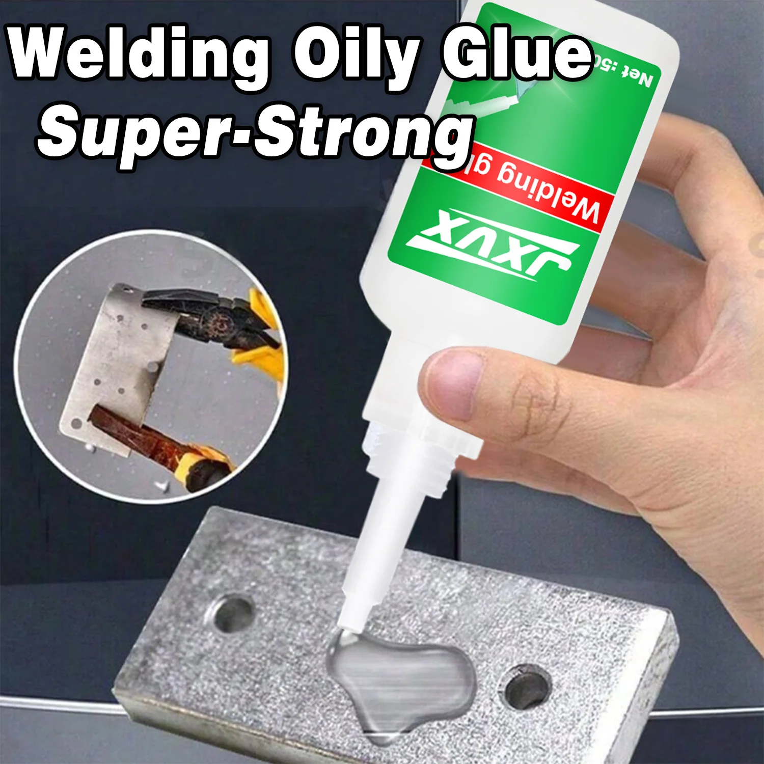 Oily Glue Super Strong 50g Welding Multi-purpose Fast Repair Instant Bonding Welding Glue for Metal, Plastic, Wood, Ceramics, Leather, Glass,Super Glue All Purpose With precision dispenser 1-5pcs.
Oily Glue Super Strong 50g Welding Multi-purpose Fast Repair Instant Bonding Welding Glue for Metal, Plastic, Wood, Ceramics, Leather, Glass,Super Glue All Purpose With precision dispenser 1-5pcs.