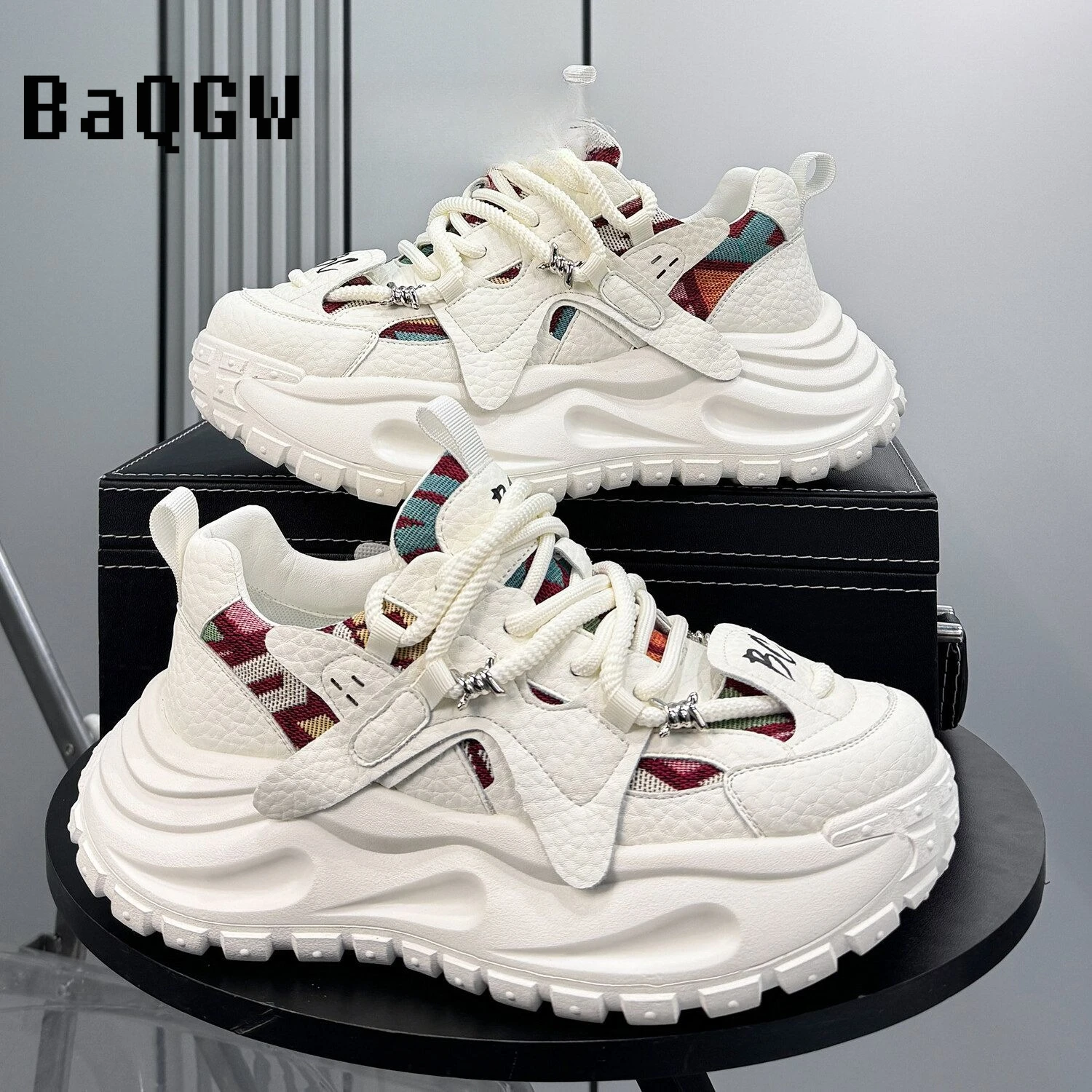 2026 Thick-Soled Stylish Chunky Sneakers Textured Patchwork Breathable Mesh Women's Casual Shoes for Daily Streetwear & Walking
2026 Thick-Soled Stylish Chunky Sneakers Textured Patchwork Breathable Mesh Women's Casual Shoes for Daily Streetwear & Walking