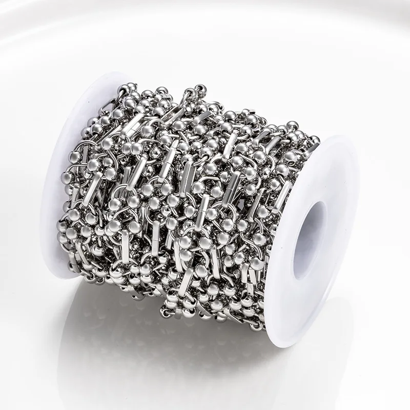 Stainless Steel 8.5mm Four Bead Handmade Chain for Needlework Jewelery Materials DIY Decoration Necklaces Bracelets Accessories
Stainless Steel 8.5mm Four Bead Handmade Chain for Needlework Jewelery Materials DIY Decoration Necklaces Bracelets Accessories