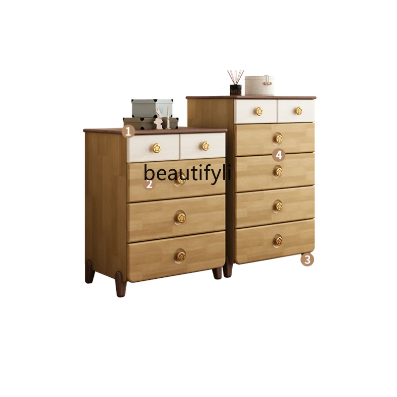 American-Style Solid Wood Chest of Drawers Small Cabinet Floor-Type Small Locker Household Bedroom Drawer Storage Cabinet
American-Style Solid Wood Chest of Drawers Small Cabinet Floor-Type Small Locker Household Bedroom Drawer Storage Cabinet