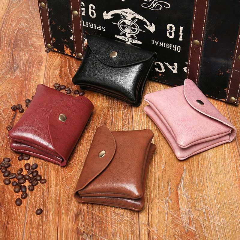 PU Leather Coin Purse Female Double Layer Wallet Luxury Brand Designer Lady Pouch Card Holder Snap Button Wallet Women'S Wallet
PU Leather Coin Purse Female Double Layer Wallet Luxury Brand Designer Lady Pouch Card Holder Snap Button Wallet Women'S Wallet