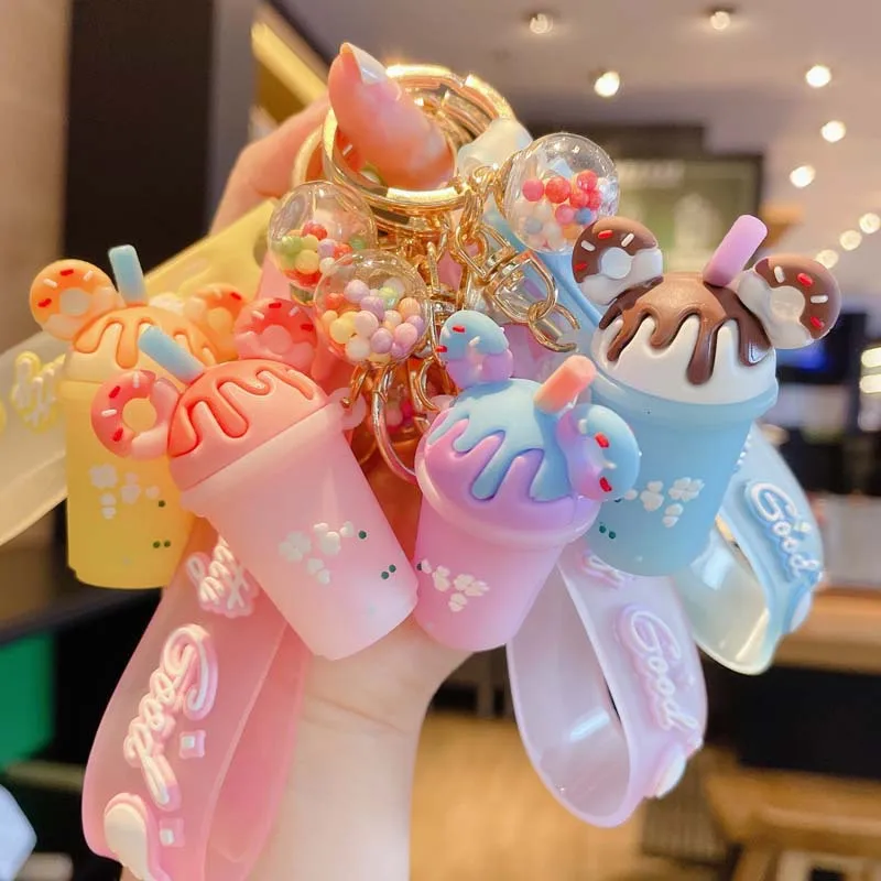 Kawaii Ice Cream Shape Keychains Cute Car Bag Key Rings Gifts for Women Girls PVC Key Chain for Summer Accessories
Kawaii Ice Cream Shape Keychains Cute Car Bag Key Rings Gifts for Women Girls PVC Key Chain for Summer Accessories