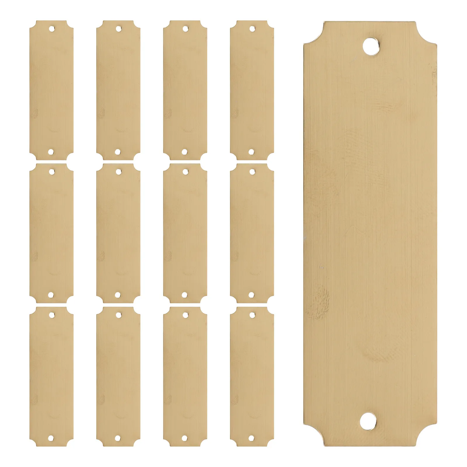 12Pcs Blank Metal Name Tags Stainless Steel Rectangle Engraving Blanks for Stamping DIY Pendant Keychain Luggage Labels
12Pcs Blank Metal Name Tags Stainless Steel Rectangle Engraving Blanks for Stamping DIY Pendant Keychain Luggage Labels