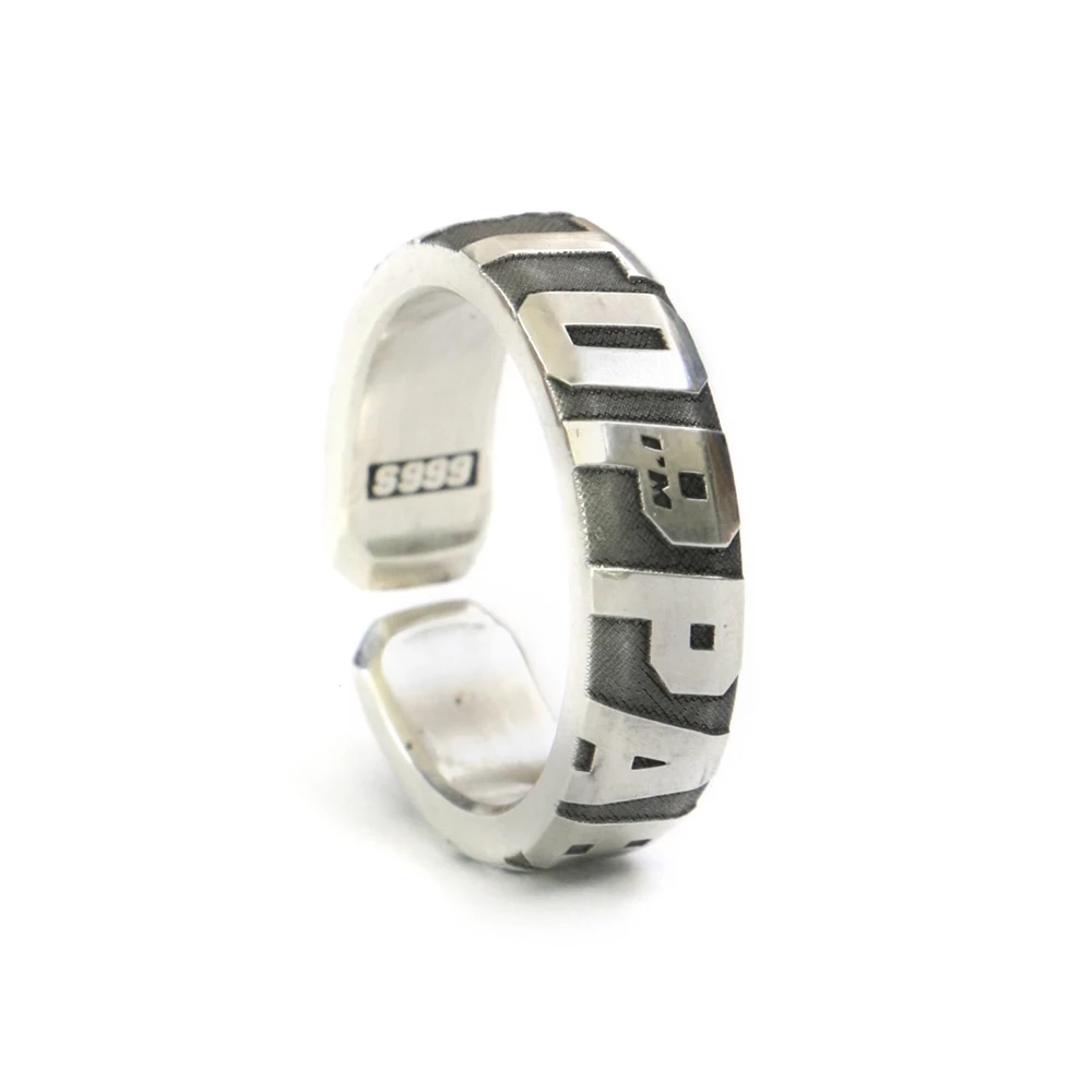 999 Pure Silver I'M UNSTOPPABLE Words Engraved Ring Biker Punk Jewelry 9Y024 US Size 5~15
999 Pure Silver I'M UNSTOPPABLE Words Engraved Ring Biker Punk Jewelry 9Y024 US Size 5~15