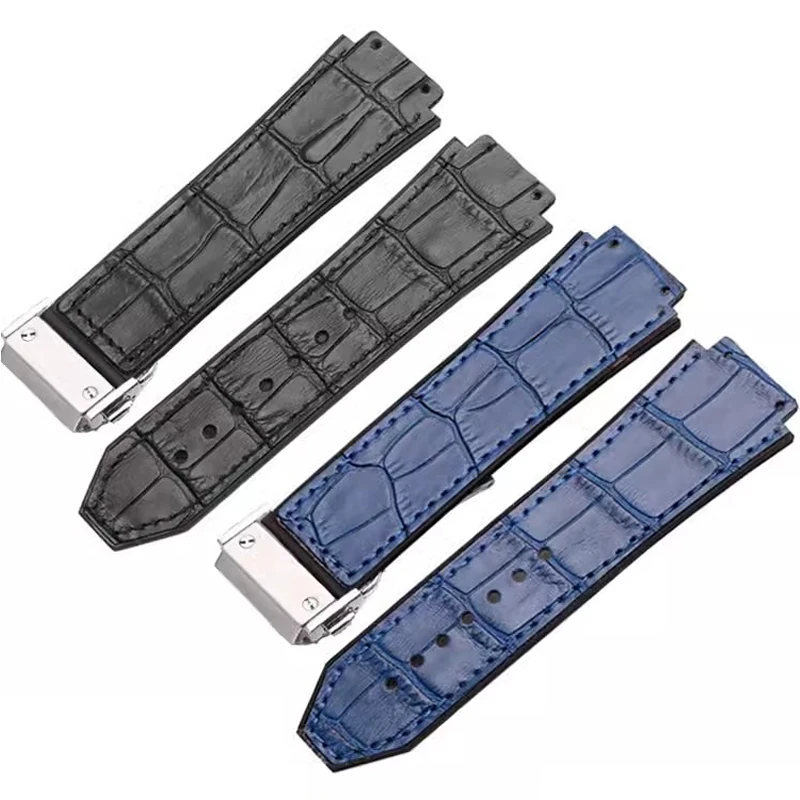 Ремешок для часов из натуральной кожи для серии Hublot, модный деловой ремешок 22 мм с застежкой, мужской резиновый спортивный ремешок, браслет-цепочка 25 мм * 19 мм 
Ремешок для часов из натуральной кожи для серии Hublot, модный деловой ремешок 22 мм с застежкой, мужской резиновый спортивный ремешок, браслет-цепочка 25 мм * 19 мм