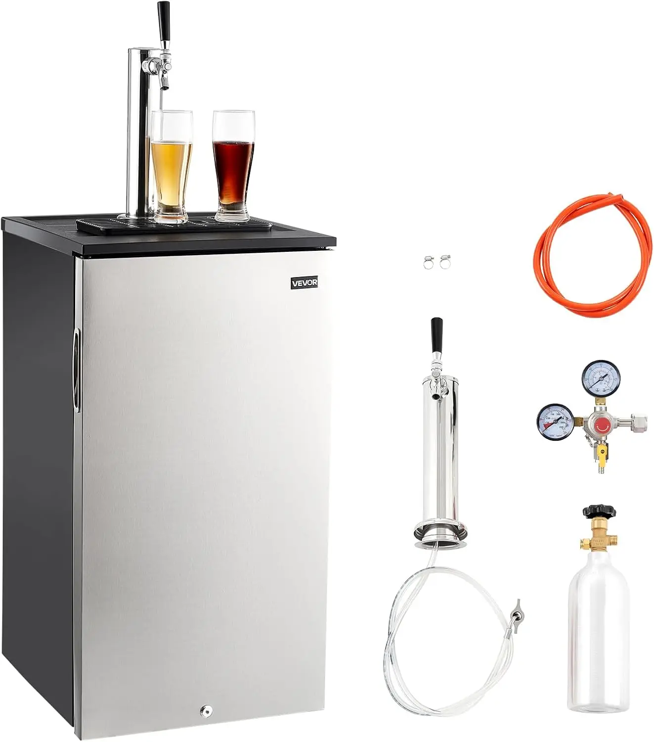 Beer Kegerator Single Tap Commercial Draft Beer Dispenser for D system Refrigerator With Shelves Hold 1 Sixth Keg 2 5lbs CO2
Beer Kegerator Single Tap Commercial Draft Beer Dispenser for D system Refrigerator With Shelves Hold 1 Sixth Keg 2 5lbs CO2