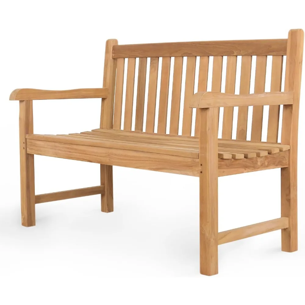 Скамейка из натурального тикового дерева — садовая скамейка для улицы с изогнутой спинкой и подлокотником в виде свода стопы, скамейка для патио — всепогодная 100% массивная 
Скамейка из натурального тикового дерева — садовая скамейка для улицы с изогнутой спинкой и подлокотником в виде свода стопы, скамейка для патио — всепогодная 100% массивная