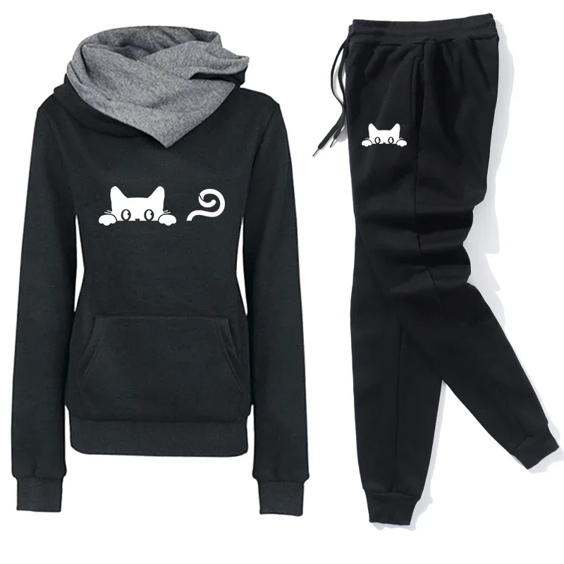 2025 Autumn Winter Women Jogging Set Printed High Collar Hoodie Sports Pants Sports Wear Women's Sports Set Women Tracksuit Sets
2025 Autumn Winter Women Jogging Set Printed High Collar Hoodie Sports Pants Sports Wear Women's Sports Set Women Tracksuit Sets