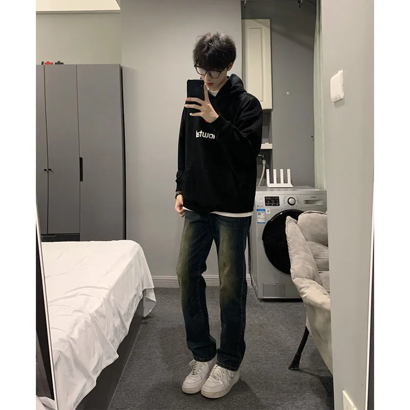 2024 New Straight Leg Jeans Men's High Street American Sle Autumn Slimming Micro Flared Pants Youth Trendy Long Jeans
2024 New Straight Leg Jeans Men's High Street American Sle Autumn Slimming Micro Flared Pants Youth Trendy Long Jeans