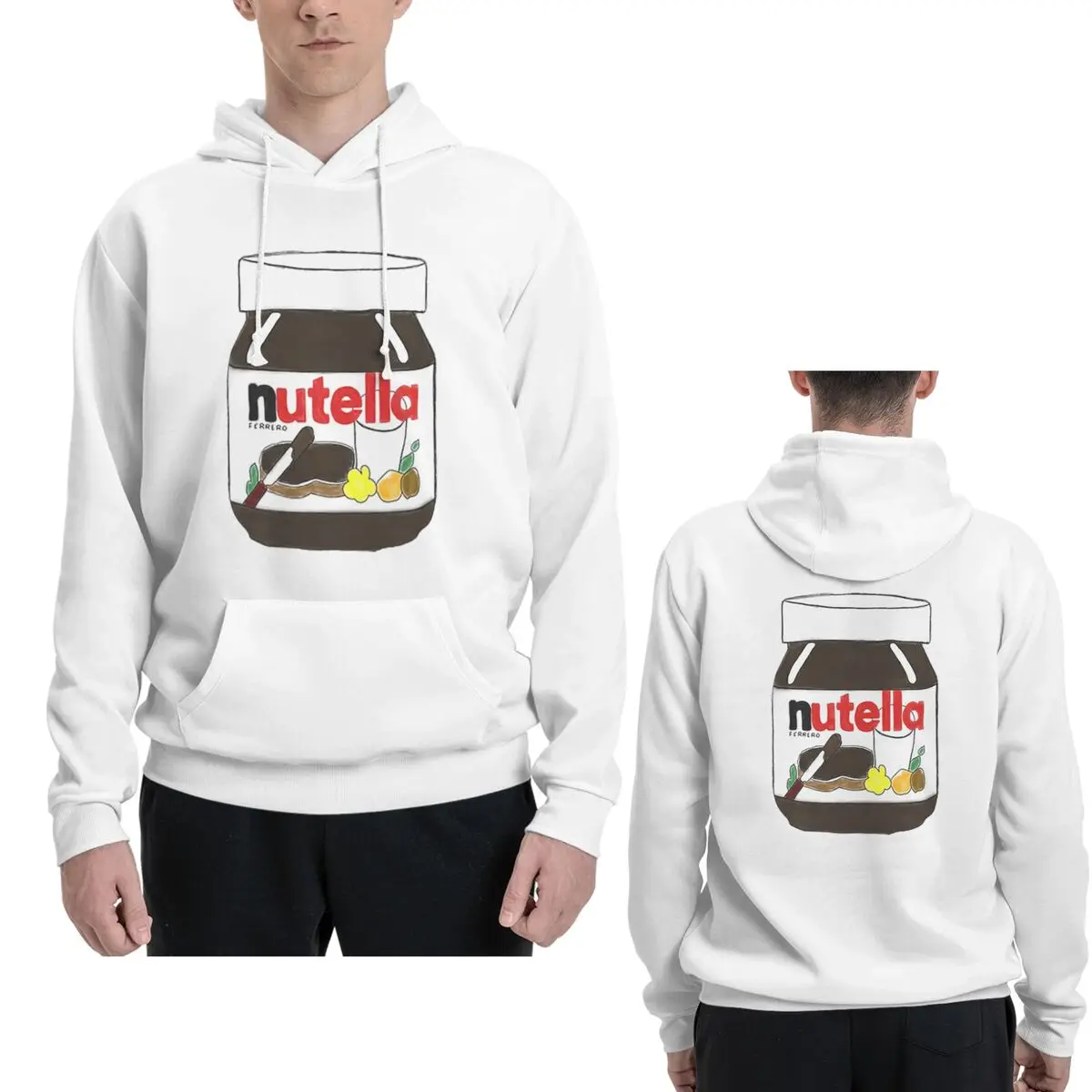 Толстовки с капюшоном Nutella, пуловер в стиле Харадзюку, осень-зима, мужские и женские толстовки, топы с длинными рукавами
Толстовки с капюшоном Nutella, пуловер в стиле Харадзюку, осень-зима, мужские и женские толстовки, топы с длинными рукавами
