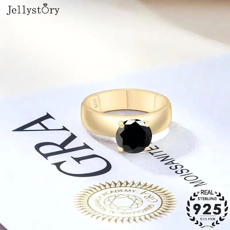 Jellystory 2 Carat Moissanite Ring 925 Sterling Silver Classic Four Claw Setting Wedding Band for Her Fine Jewelry Present
Jellystory 2 Carat Moissanite Ring 925 Sterling Silver Classic Four Claw Setting Wedding Band for Her Fine Jewelry Present