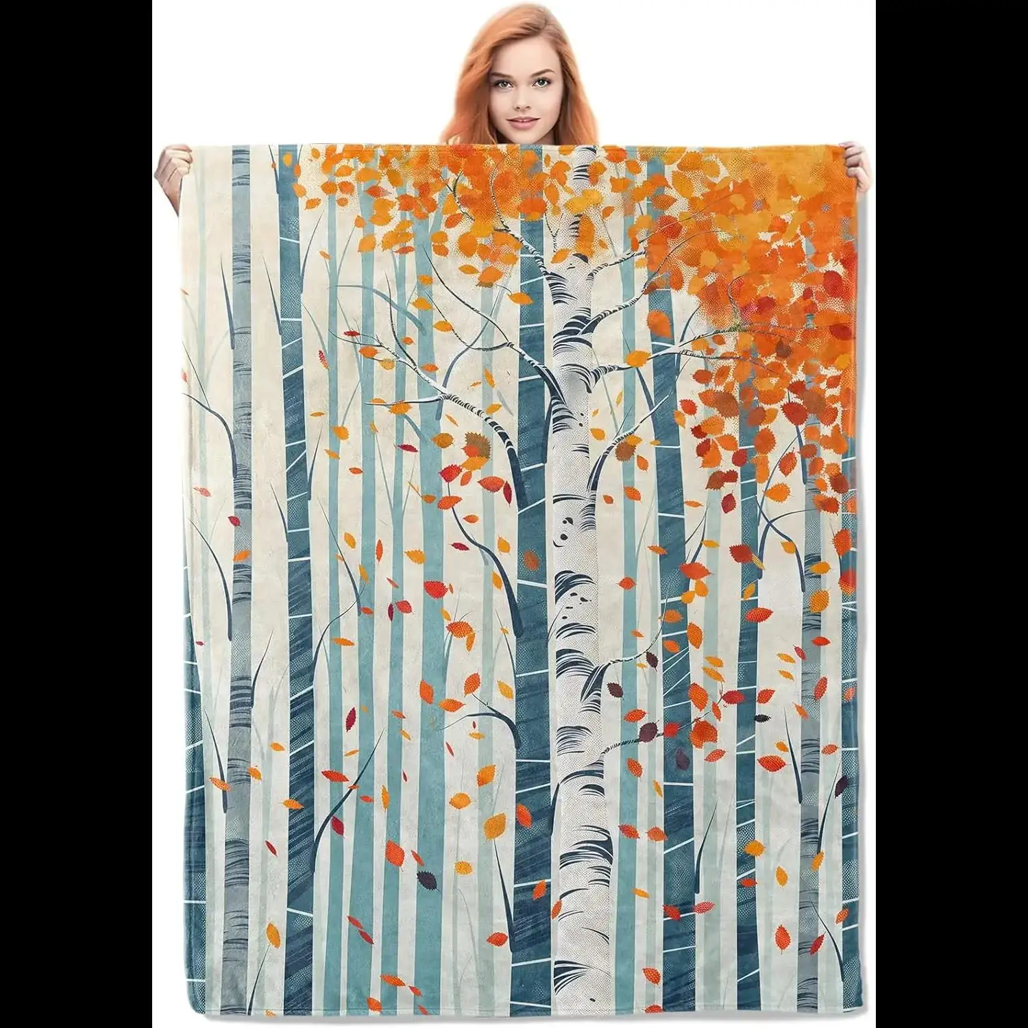 Birch Tree Blanket Autumn Leaves Flannel Throw Soft Warm Lightweight Cozy Plush for Bedroom Sofa Home Decor
Birch Tree Blanket Autumn Leaves Flannel Throw Soft Warm Lightweight Cozy Plush for Bedroom Sofa Home Decor