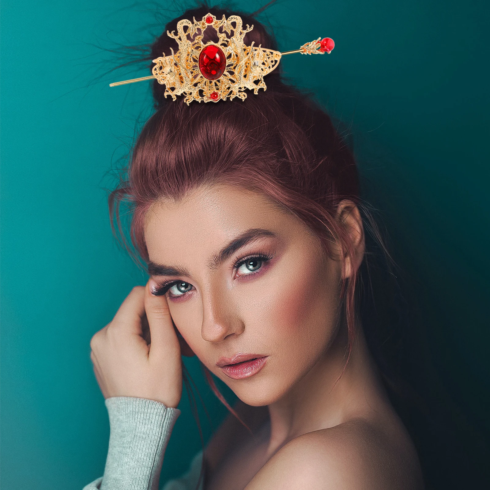Hanfu Accessories Women Gold Color Elegant Pins Brides Stick Ornaments Clips All-match Hair Stick Beautiful Headdress Hair Care
Hanfu Accessories Women Gold Color Elegant Pins Brides Stick Ornaments Clips All-match Hair Stick Beautiful Headdress Hair Care