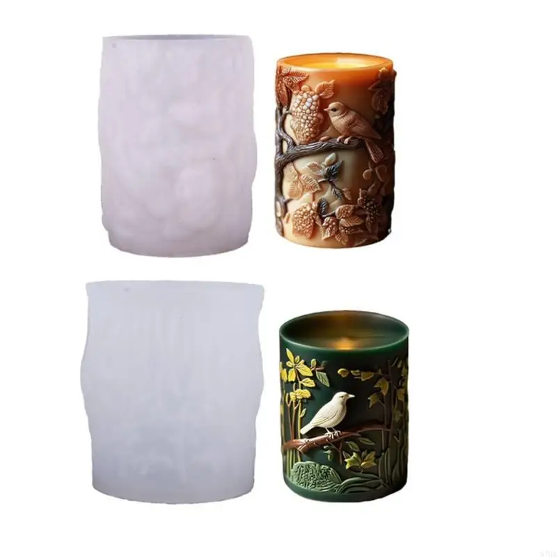 3D Flower Bird Cylinder Silicone Molds For Resin Casting Handmade Soap Making Home Decoration Holiday Gift 87HA
3D Flower Bird Cylinder Silicone Molds For Resin Casting Handmade Soap Making Home Decoration Holiday Gift 87HA
