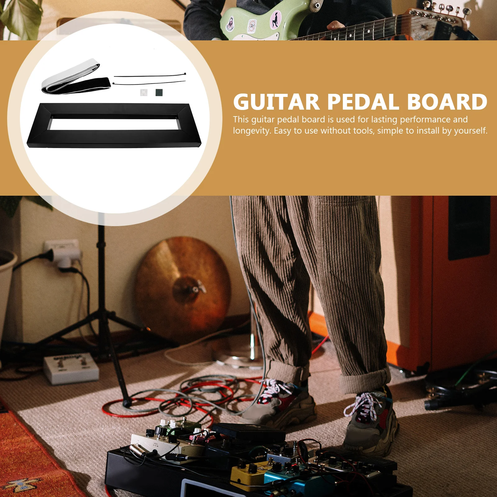 Electric Guitar Pedal Board Bracket for Effect Pedals Effector Track Mounting Brackets Lightweight Compact Stability Durability
Electric Guitar Pedal Board Bracket for Effect Pedals Effector Track Mounting Brackets Lightweight Compact Stability Durability