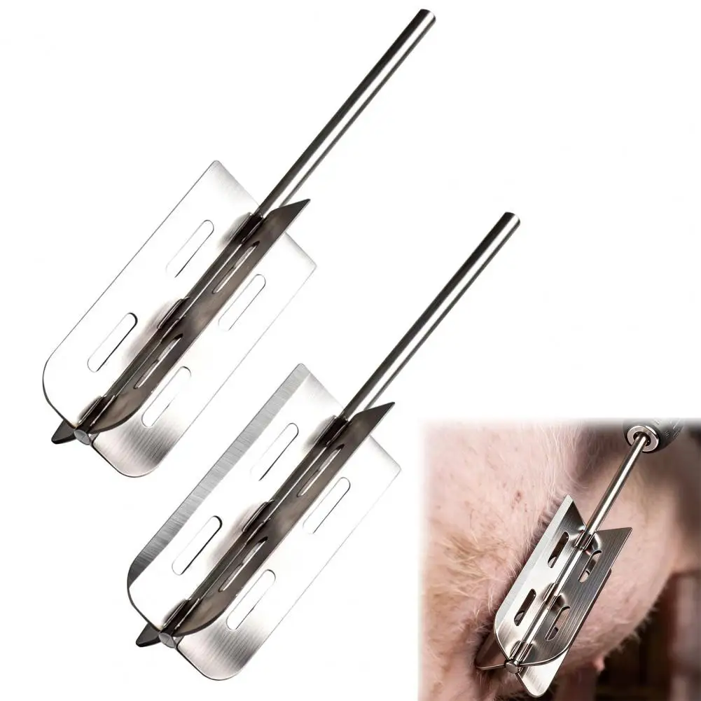 Electric Drill Pig Hair Remover Stainless Steel Rotary Dehairing Tool for Hogs Sheep Cattle Universal Animal Hair Cutter
Electric Drill Pig Hair Remover Stainless Steel Rotary Dehairing Tool for Hogs Sheep Cattle Universal Animal Hair Cutter