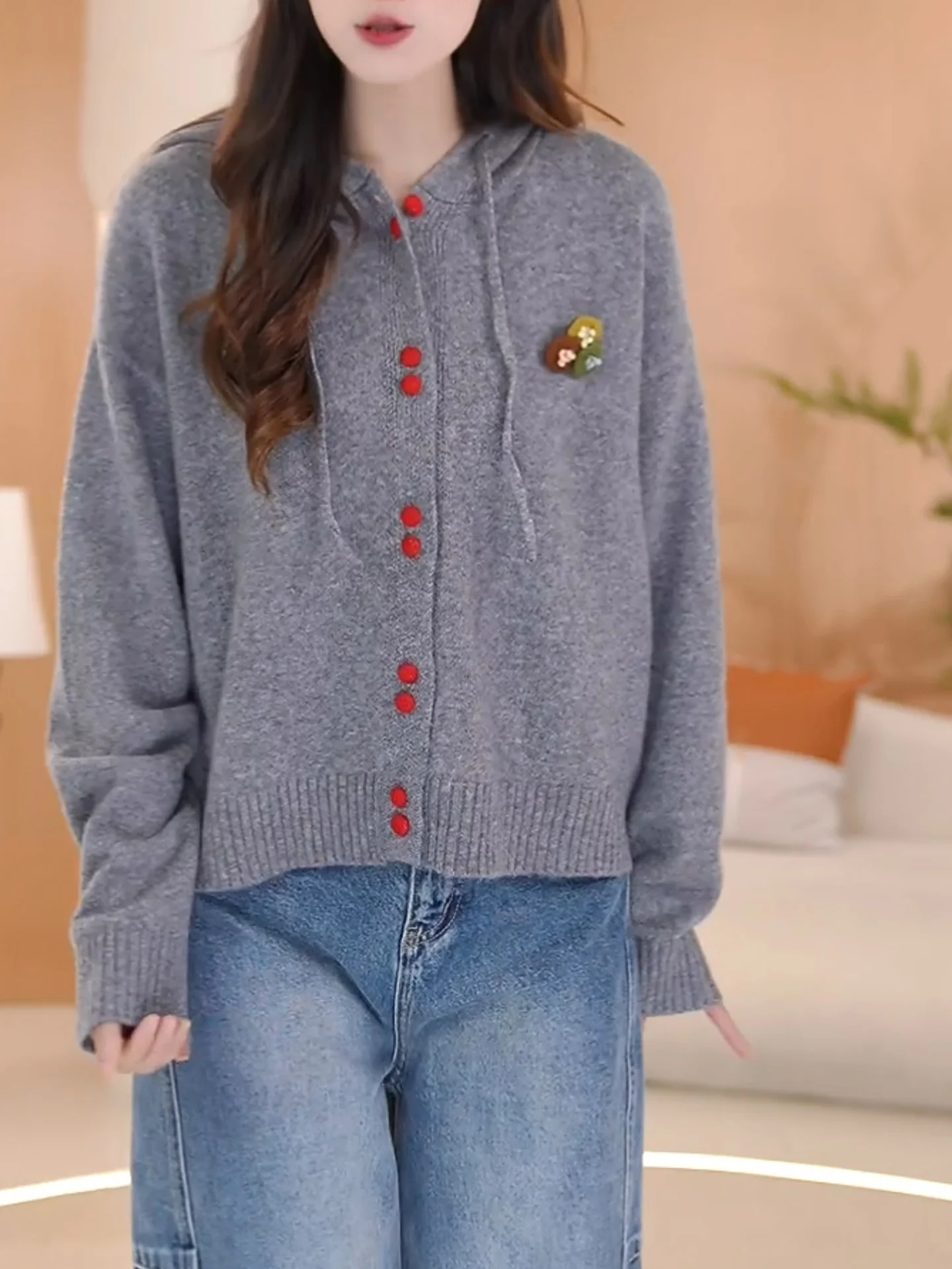 ay Knitted Hooded Open Cardigan Coat Loose Women's plus Size Autumn Winter New Sle Casual Versatile Slimming Top
ay Knitted Hooded Open Cardigan Coat Loose Women's plus Size Autumn Winter New Sle Casual Versatile Slimming Top