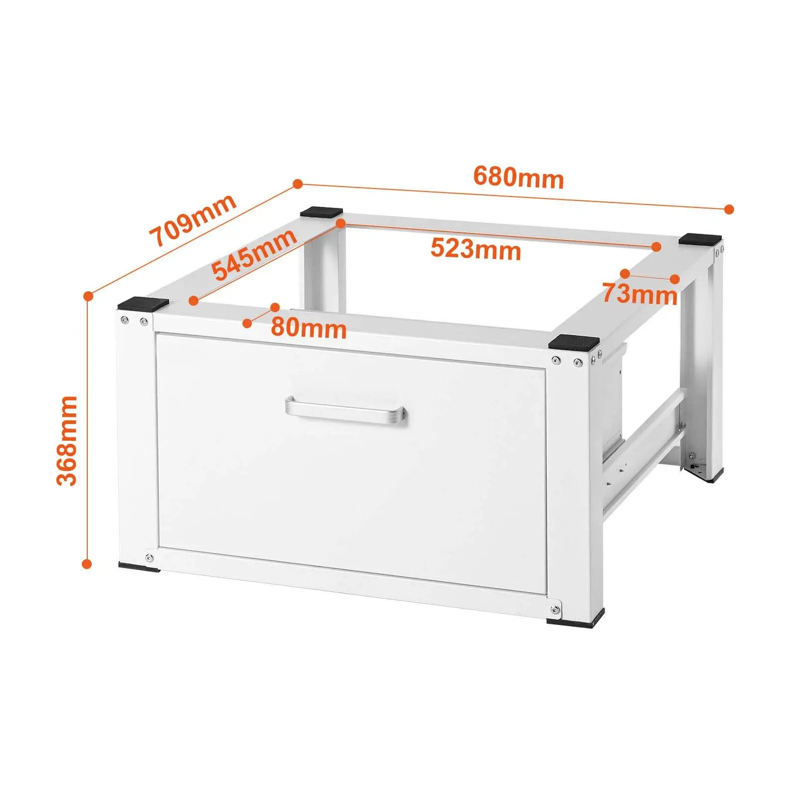 Laundry Pedestal 27" Wide 14.4" Height, Washer And Dryer Base Stand Platform Universal Fit 660lbs Capacity, Heavy Duty Multi-Functional Base for Washing Machine with Drawer & Rich Accessories
Laundry Pedestal 27" Wide 14.4" Height, Washer And Dryer Base Stand Platform Universal Fit 660lbs Capacity, Heavy Duty Multi-Functional Base for Washing Machine with Drawer & Rich Accessories