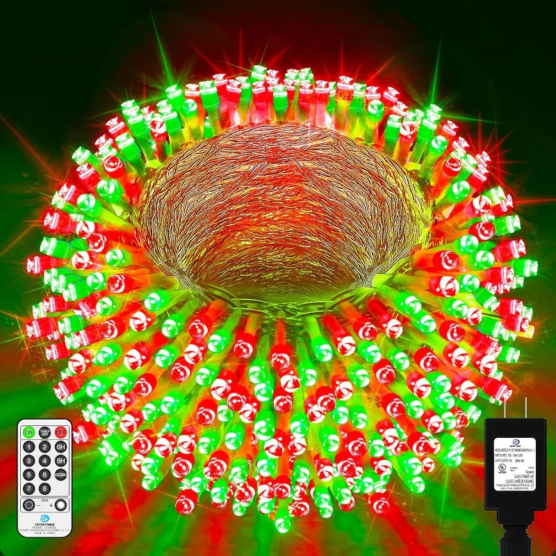 403 FT 1000 LED Christmas Lights Outdoor Decorations Super Long Fairy Lights Waterproof 8 Modes Timer Clear Wire String Lights f
403 FT 1000 LED Christmas Lights Outdoor Decorations Super Long Fairy Lights Waterproof 8 Modes Timer Clear Wire String Lights f