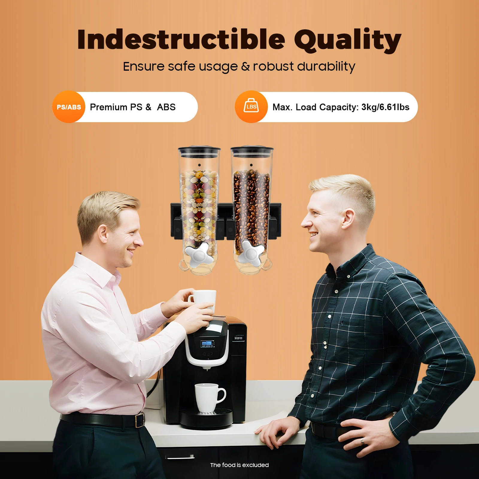 2 шт., 3 л, настенные диспенсеры для круп, ABS и PS, диспенсеры для черных круп с 2 чашками, прозрачный корпус, круглые края
2 шт., 3 л, настенные диспенсеры для круп, ABS и PS, диспенсеры для черных круп с 2 чашками, прозрачный корпус, круглые края