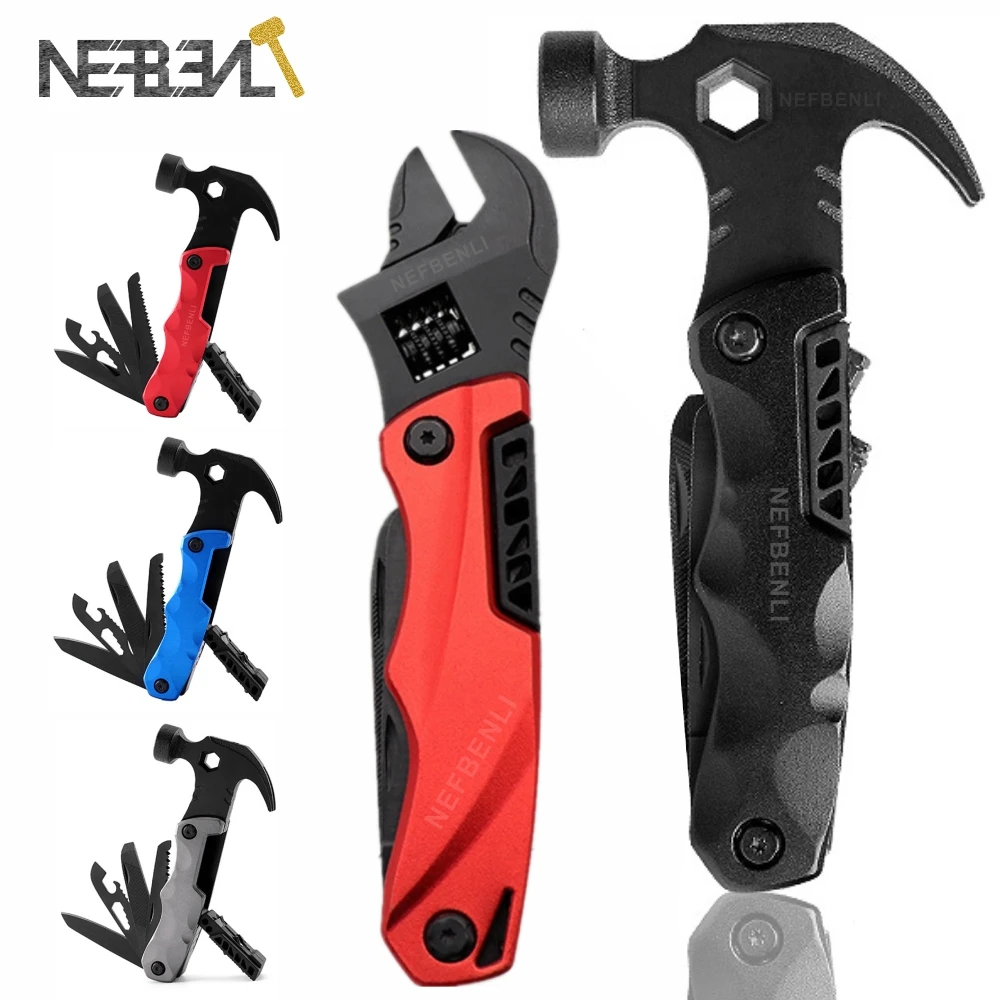 Multifunctional Camping Claw Hammer Combine Hex Wrench Folding Knife With Nylon Sheath For Outdoor Survival Camping Hiking
Multifunctional Camping Claw Hammer Combine Hex Wrench Folding Knife With Nylon Sheath For Outdoor Survival Camping Hiking