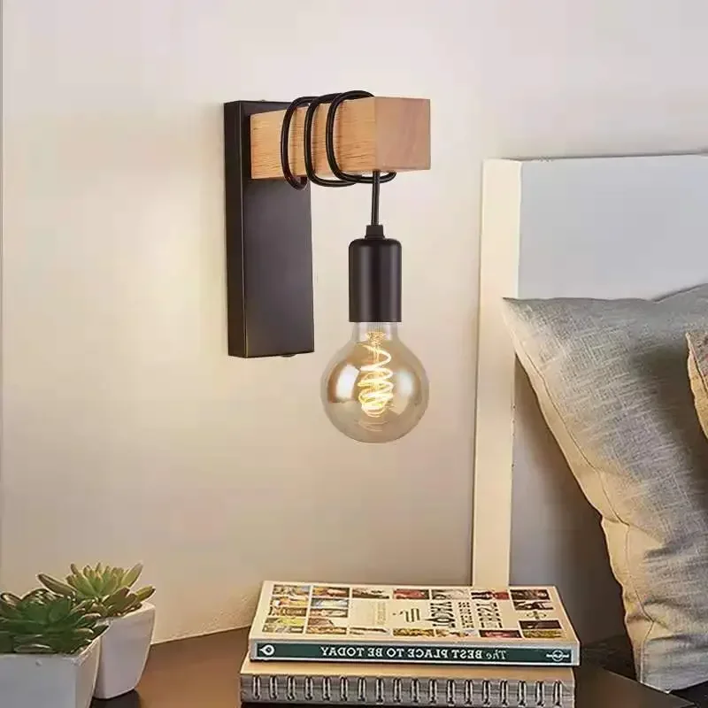 Modern Minimalist Indoor Wall Light Wood Wall Lamp E27 Lamp Home sconce Lights Lighting Outdoor Decor Stair Light for home decor
Modern Minimalist Indoor Wall Light Wood Wall Lamp E27 Lamp Home sconce Lights Lighting Outdoor Decor Stair Light for home decor