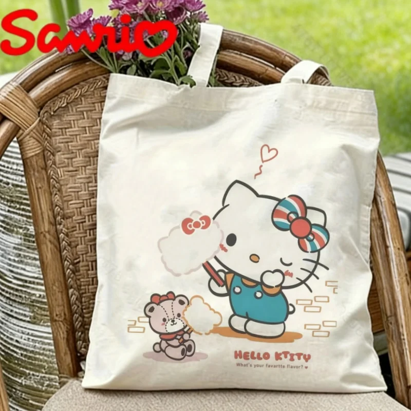 1PC Sanrio Hello Kitty & Teddy Bear Cotton Candy Print Eco-friendly Canvas Shoulder Bag
1PC Sanrio Hello Kitty & Teddy Bear Cotton Candy Print Eco-friendly Canvas Shoulder Bag
