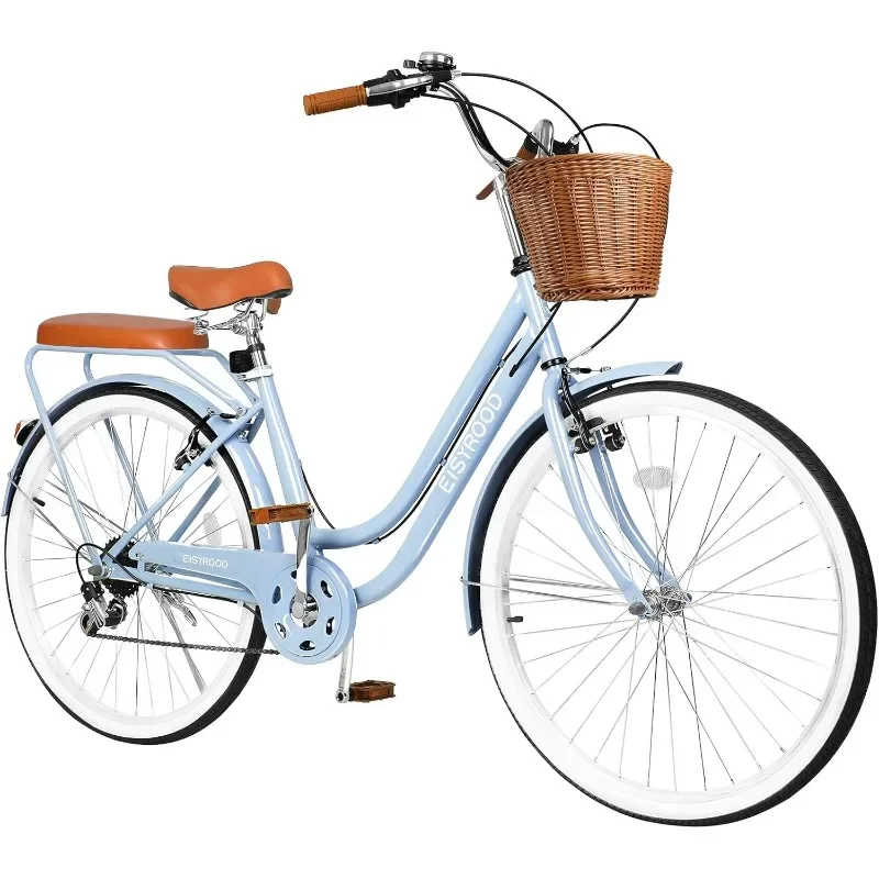 26 Inch Beach Cruiser Bike for Women, Hybrid Womens Bike with 7 Speed, Adjustable Seat, Lightweight Women Beach Cruiser Bike
26 Inch Beach Cruiser Bike for Women, Hybrid Womens Bike with 7 Speed, Adjustable Seat, Lightweight Women Beach Cruiser Bike