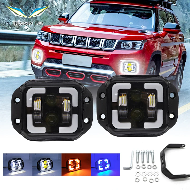 4.5" 50W IP67 Waterproof Flush Mount LED Work Light White Yellow Blue off-road use Driving Fog Lamp Spot Beam 4x4 Light
4.5" 50W IP67 Waterproof Flush Mount LED Work Light White Yellow Blue off-road use Driving Fog Lamp Spot Beam 4x4 Light