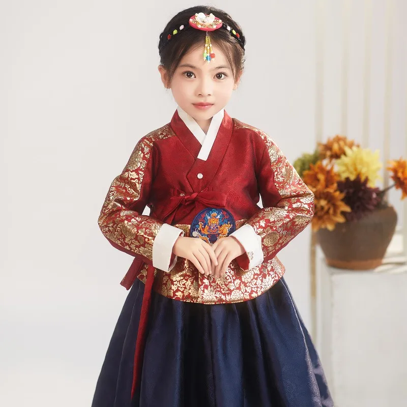 Children Traditional Korean Dance Stage Costumes Girls Ethnic National Minority Wedding Dress Kids Performance Clothes Party
Children Traditional Korean Dance Stage Costumes Girls Ethnic National Minority Wedding Dress Kids Performance Clothes Party