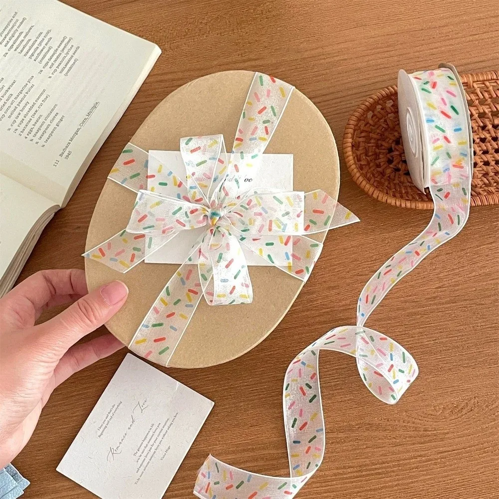 Colorful Gift Wrapping Ribbon Polka Dots Bowknot Gift Box Decorative Ribbon Clear Polyester Packaging Box Ribbon
Colorful Gift Wrapping Ribbon Polka Dots Bowknot Gift Box Decorative Ribbon Clear Polyester Packaging Box Ribbon
