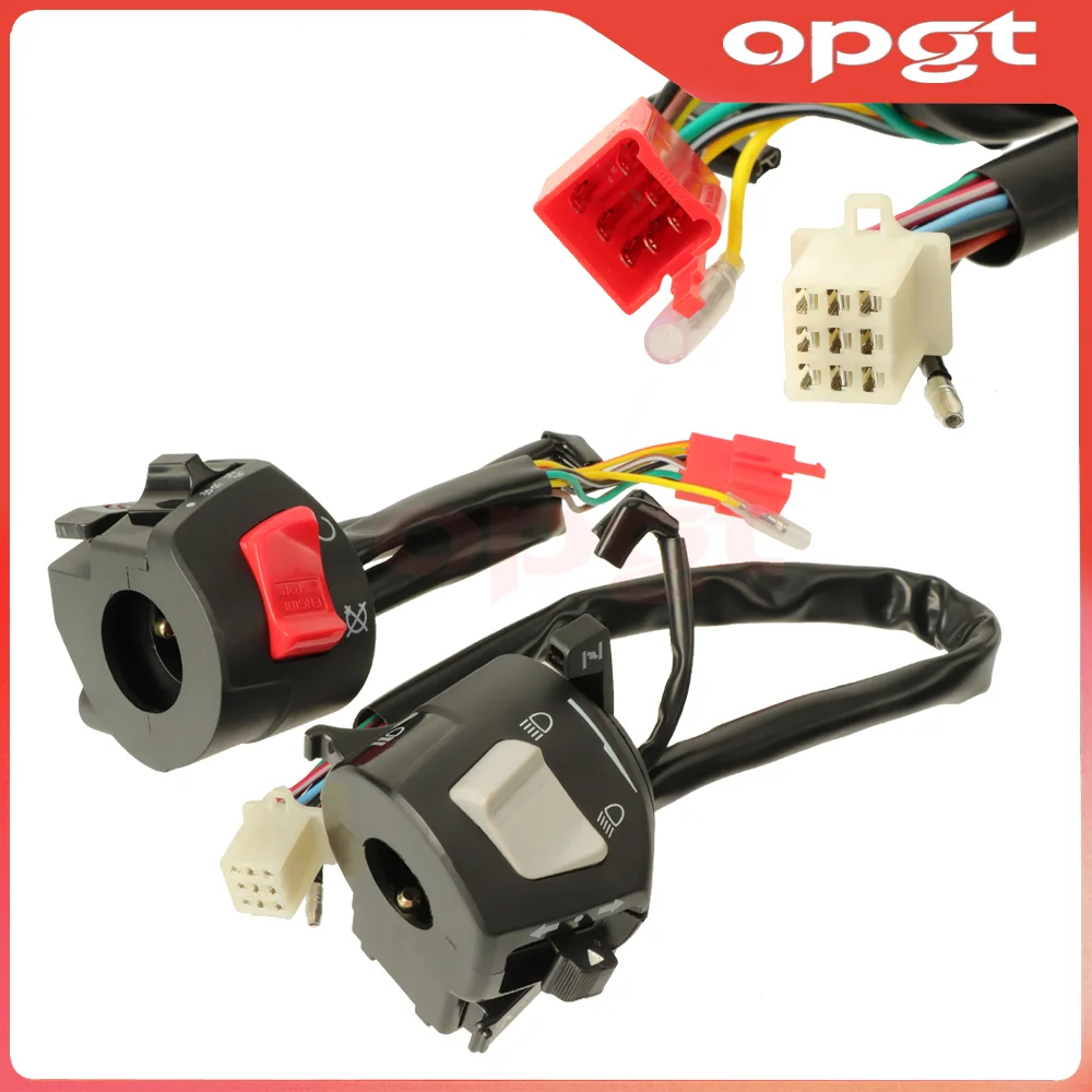 OPGT 7/8inch Universal Motorcycle Handle Bar Switches With Choke Horn Turn Signal Headlight Electric Start Handlebar Control Swi
OPGT 7/8inch Universal Motorcycle Handle Bar Switches With Choke Horn Turn Signal Headlight Electric Start Handlebar Control Swi
