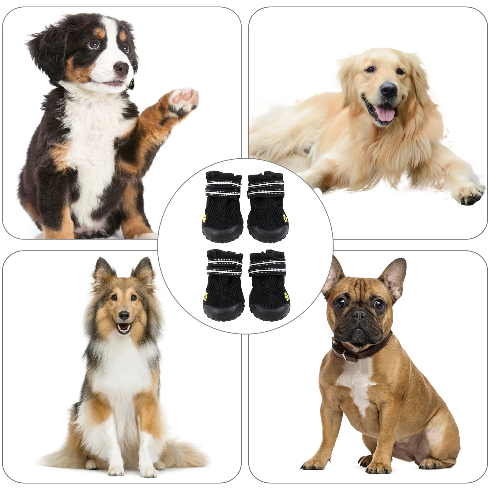 1 set 1 Set Shoes Mesh Pet Boots Waterproof Anti Skid Large Outdoor Paw Protector Dog Pet Anti Skid Shoes Boots Gift For Pets 
1 set 1 Set Shoes Mesh Pet Boots Waterproof Anti Skid Large Outdoor Paw Protector Dog Pet Anti Skid Shoes Boots Gift For Pets