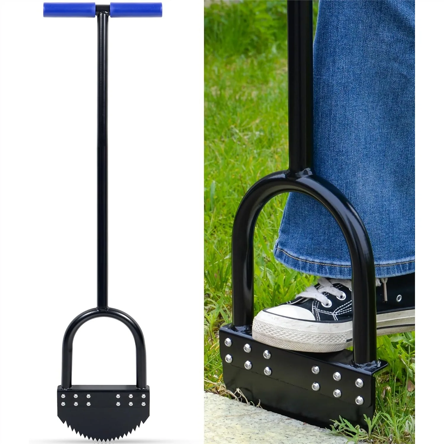 Manual Edger Lawn Tool with Spring Steel Blade, 41in Half Moon Edger for Landscaping, Rustproof Garden Border Edger
Manual Edger Lawn Tool with Spring Steel Blade, 41in Half Moon Edger for Landscaping, Rustproof Garden Border Edger