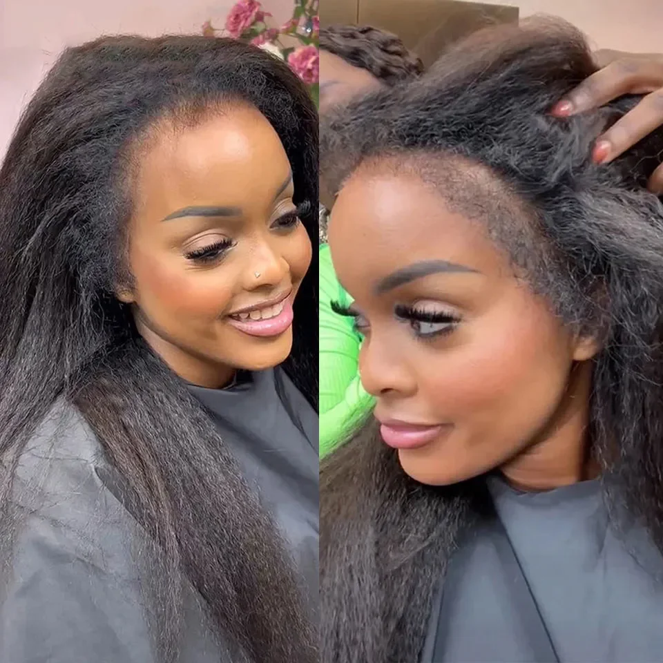 Yaki Straight 13x6 HD Lace Frontal Wig 100% Human Hair Kinky Straight Transparent Lace Front Human Hair Wigs for Women Sale
Yaki Straight 13x6 HD Lace Frontal Wig 100% Human Hair Kinky Straight Transparent Lace Front Human Hair Wigs for Women Sale