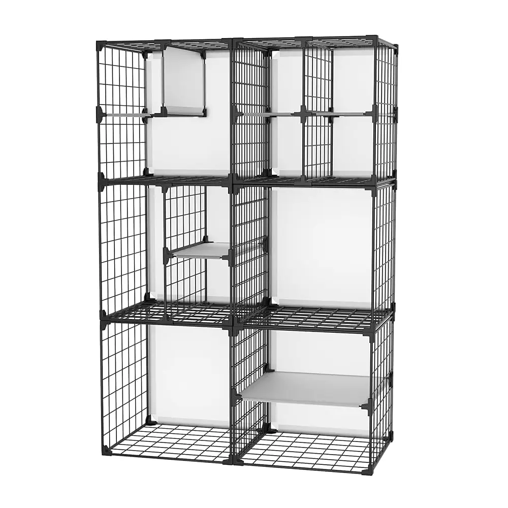 Wire Grid Storage Shelves, Stackable 6 Cube Storage Shelf, Closet Organizer, Metal Shelving Unit, Bookcase Bookshelf, Black
Wire Grid Storage Shelves, Stackable 6 Cube Storage Shelf, Closet Organizer, Metal Shelving Unit, Bookcase Bookshelf, Black