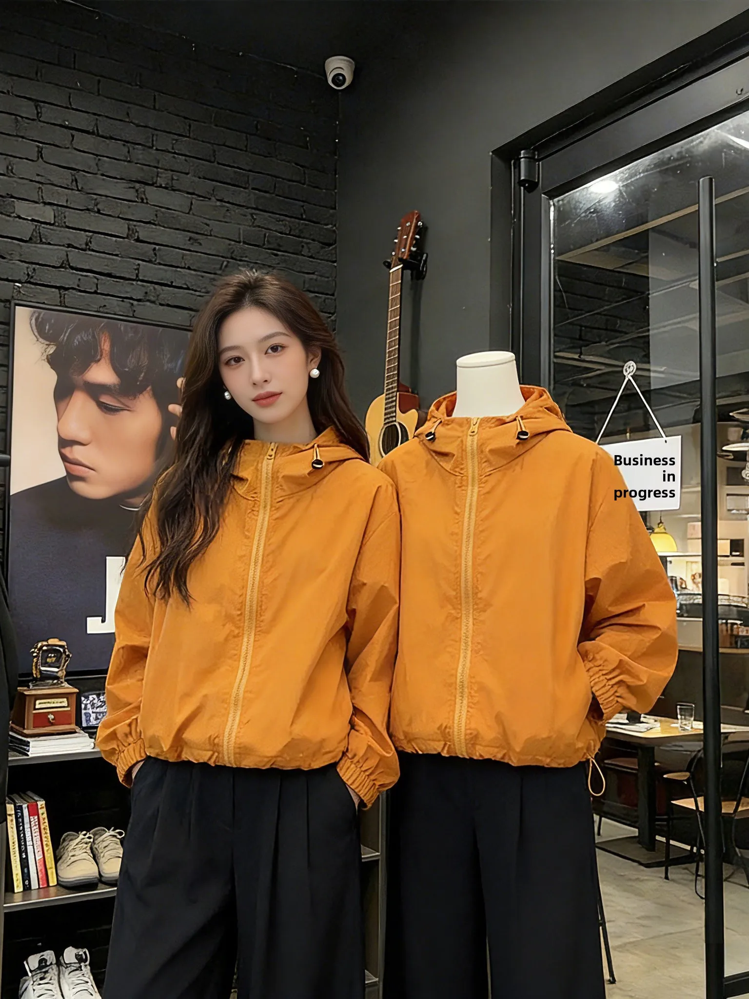 Yellow Hooded Jacket Women's Fashion Casual Yellow Outerwear Spring Autumn New Style Commute Style Loose Fit Bright Surface
Yellow Hooded Jacket Women's Fashion Casual Yellow Outerwear Spring Autumn New Style Commute Style Loose Fit Bright Surface