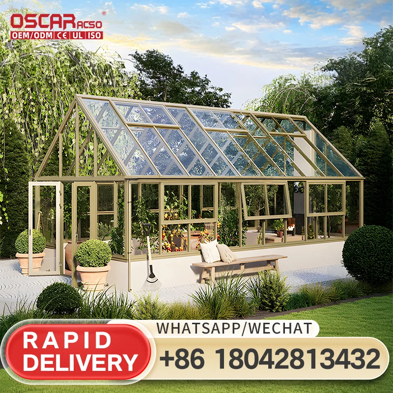 Factory Direct Customizable Aluminum Glass House Sunroom for Garden Patio Deck in Europe
Factory Direct Customizable Aluminum Glass House Sunroom for Garden Patio Deck in Europe