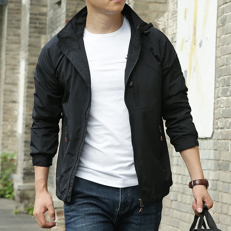 Men's Jackets Waterproof Military Hooded Jacket Windbreaker Outdoor Camping Sports Elastic Coat Male Clothing Thin Overcoat
Men's Jackets Waterproof Military Hooded Jacket Windbreaker Outdoor Camping Sports Elastic Coat Male Clothing Thin Overcoat
