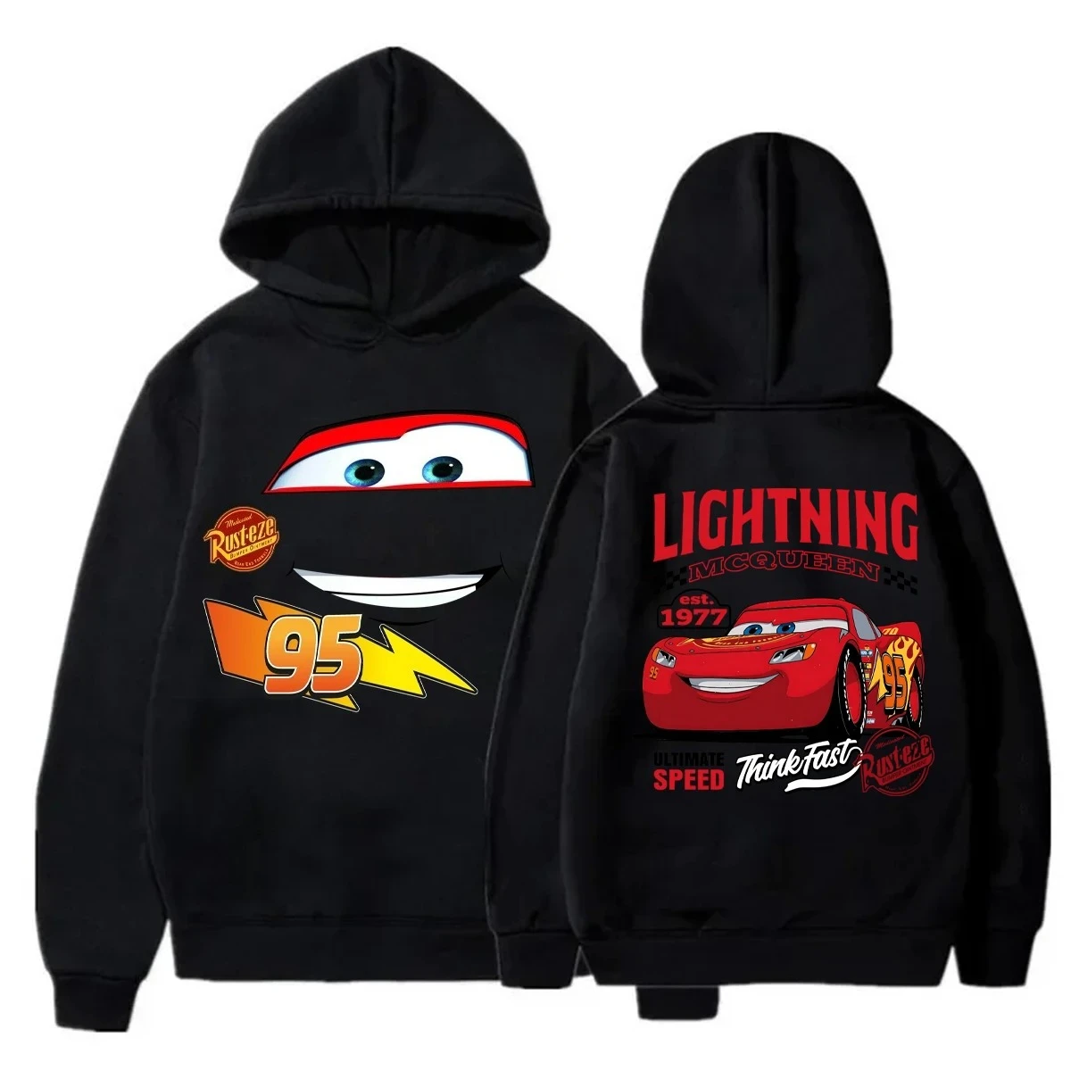 Funny Cars Lightning McQueen Printed Hooded Sweatshirt Fashion Autumn and Winter Boys and Girls Casual Sports Pullover Hoodie
Funny Cars Lightning McQueen Printed Hooded Sweatshirt Fashion Autumn and Winter Boys and Girls Casual Sports Pullover Hoodie