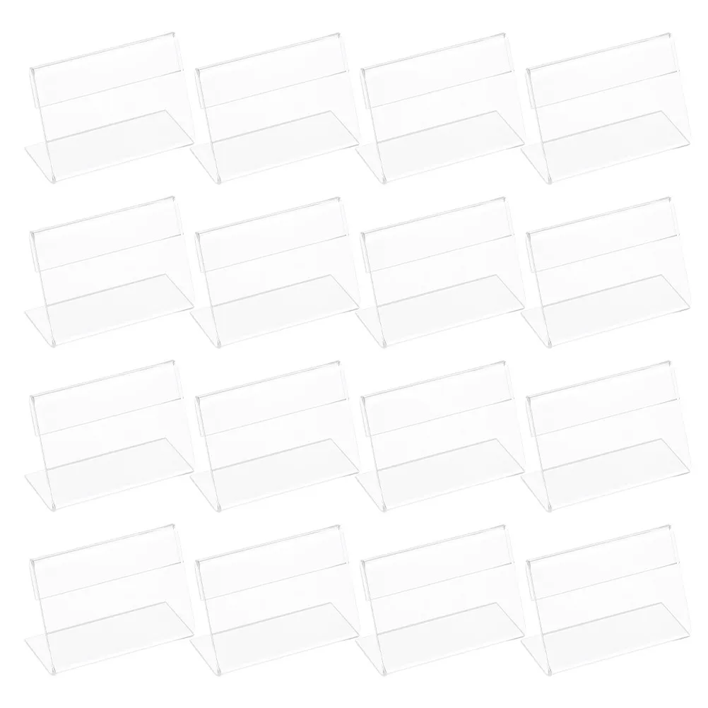 30 pcs Acrylic Sign Holders L-Shape Horizontal Display Stand For Retail Price Cards Label Countertop Desk Name Tag Rack Tabletop
30 pcs Acrylic Sign Holders L-Shape Horizontal Display Stand For Retail Price Cards Label Countertop Desk Name Tag Rack Tabletop
