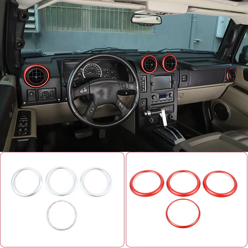 For Hummer H2 2003-2009 Aluminum Alloy Car Center Console Air Outlet Decorative Ring Car Interior Accessories
For Hummer H2 2003-2009 Aluminum Alloy Car Center Console Air Outlet Decorative Ring Car Interior Accessories