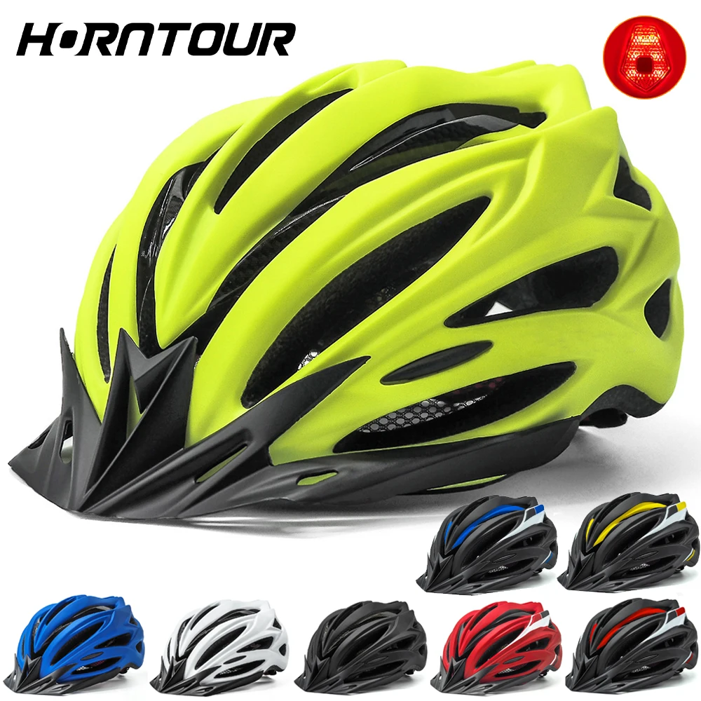 Horntour Adult Bicycle Helmets with Sun Version Ultralight MTB Road Racing Bike Helmet Taillight Electric Scooter Cycling Helmet
Horntour Adult Bicycle Helmets with Sun Version Ultralight MTB Road Racing Bike Helmet Taillight Electric Scooter Cycling Helmet