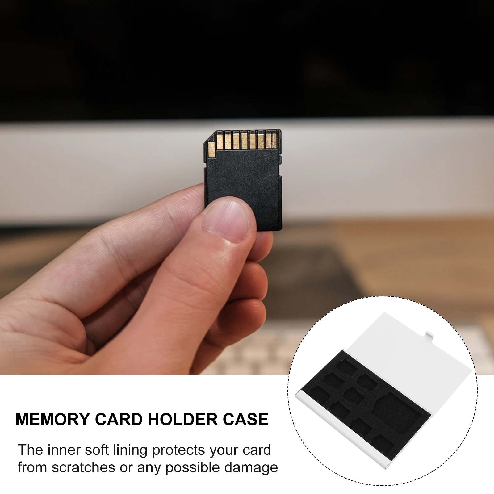 Card Storage Case Memory Holder Box Aluminum Alloy Portable Protector Container For Micro Card Organiser
Card Storage Case Memory Holder Box Aluminum Alloy Portable Protector Container For Micro Card Organiser