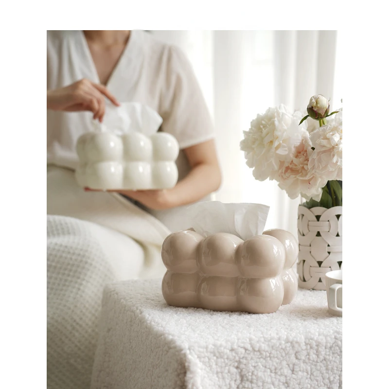INS-style Cotton Candy Series Ceramic Tissue Box Art Sense Living Room Coffee Table Modern Minimalist Decorative Paper Drawer
INS-style Cotton Candy Series Ceramic Tissue Box Art Sense Living Room Coffee Table Modern Minimalist Decorative Paper Drawer