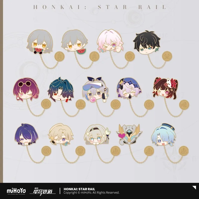 Официальные металлические значки miHoYo Honkai: StarRail Pom Pom, серия выставочных зала, оригинальные аксессуары для игр в стиле аниме, украшение 
Официальные металлические значки miHoYo Honkai: StarRail Pom Pom, серия выставочных зала, оригинальные аксессуары для игр в стиле аниме, украшение