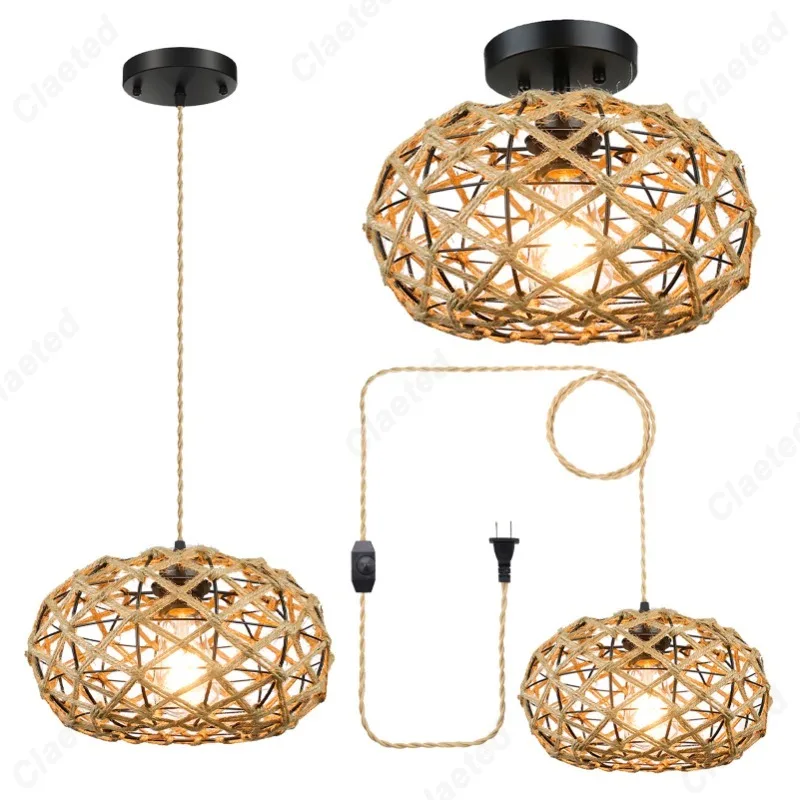Retro and Minimalist LED Hemp Rope Iron Art Ceiling Light Bedroom Headboard Dining Room Corridor Decoration Lighting
Retro and Minimalist LED Hemp Rope Iron Art Ceiling Light Bedroom Headboard Dining Room Corridor Decoration Lighting