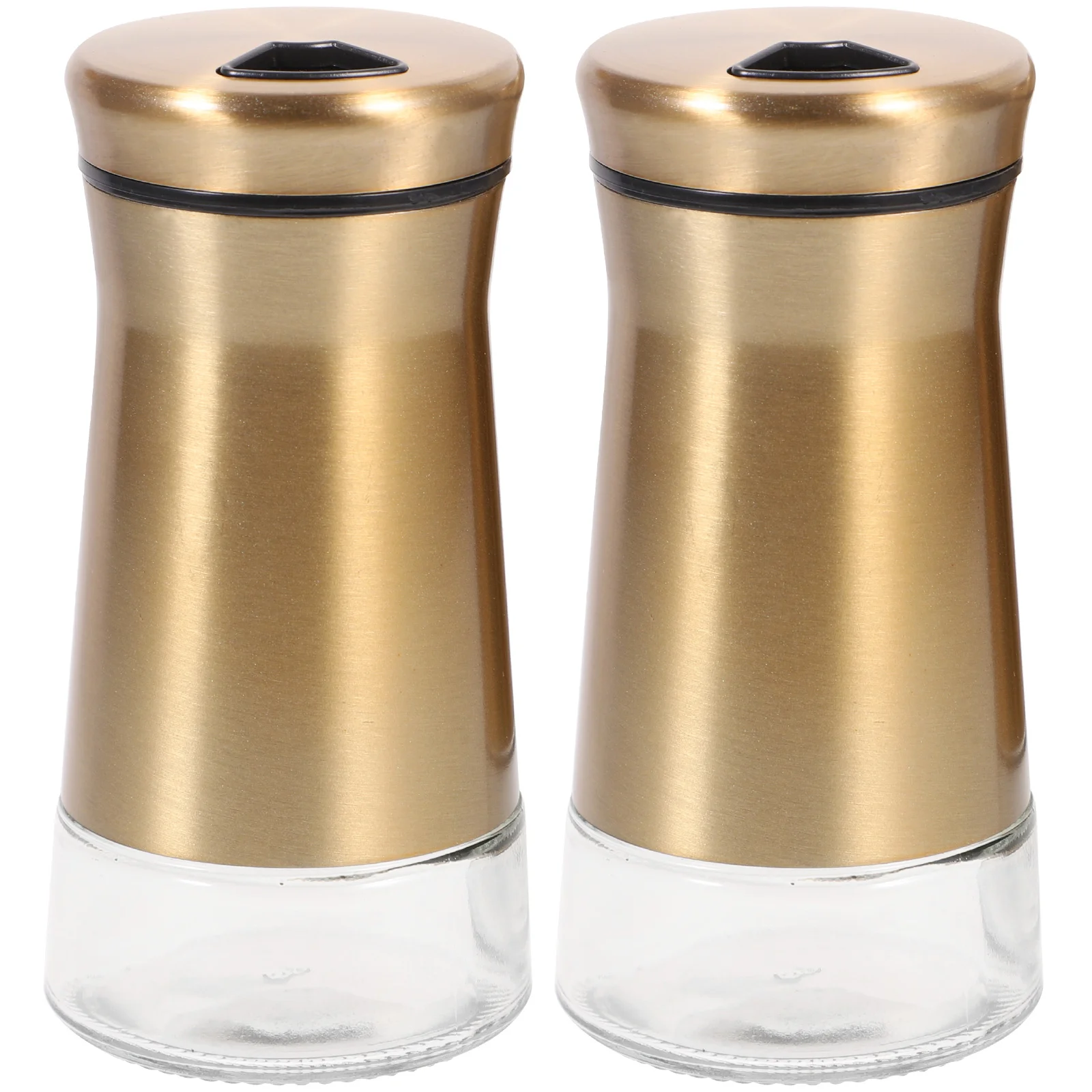 2 Pcs Spices Jars Stainless Steel Seasoning Bottle Pepper Shakers Chocolate Salt and Dispenser Golden Container Travel
2 Pcs Spices Jars Stainless Steel Seasoning Bottle Pepper Shakers Chocolate Salt and Dispenser Golden Container Travel
