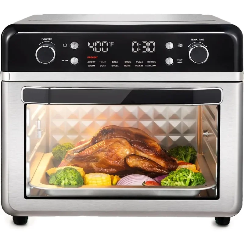 Karida 27.5 QT 12-in-1 Smart Air Fryer Toaster Oven Multifunctional Countertop Convection Toaster Oven Included Accessories
Karida 27.5 QT 12-in-1 Smart Air Fryer Toaster Oven Multifunctional Countertop Convection Toaster Oven Included Accessories