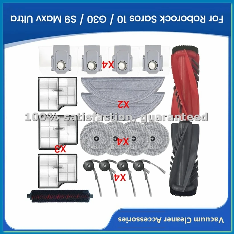 20 шт. для робота-пылесоса Saros 10/G30/S9 Maxv Ultra: основная и боковые щетки, HEPA-фильтр, насадка для влажной уборки, мешок для сбора пыли - A09G
20 шт. для робота-пылесоса Saros 10/G30/S9 Maxv Ultra: основная и боковые щетки, HEPA-фильтр, насадка для влажной уборки, мешок для сбора пыли - A09G